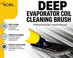Ergonomic HVAC Coil Cleaner Brush – Chemical-Free for Safe AC Maintenance