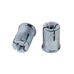1/2″-3/8″in Mini Drop In Knurled Anchors Zinc Plated Carbon Steel (50 Pack) USA