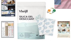 20g Color-Changing Silica Gel Packets – 50 Pack for Food & Valuables Protection