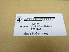 Schneeberger MRW35-A-G1-V3 Linear Bearing Block