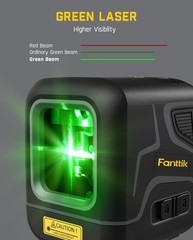 Fanttik D2 Pocket Green Laser Level 100 Ft Self-Leveling Cross Line Laser