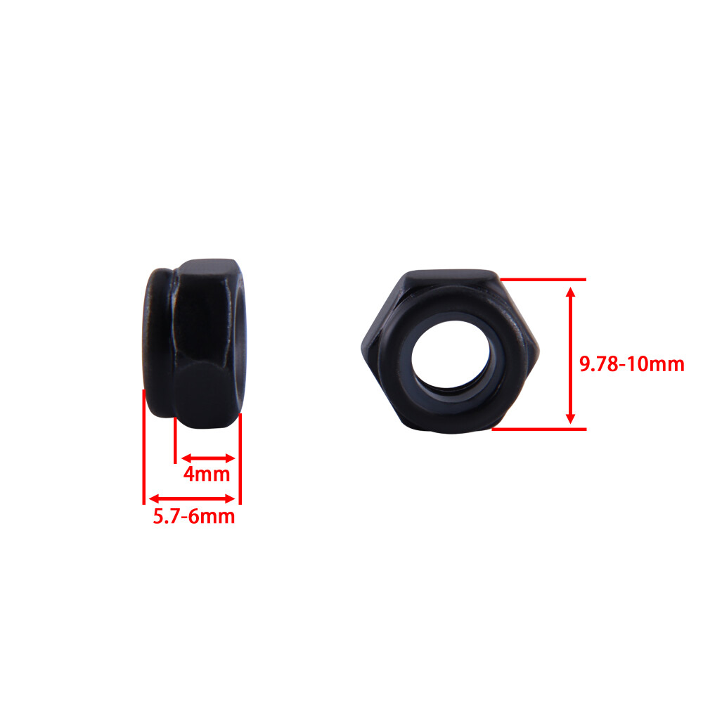 Hex Nuts 30pcs,M2/M3M4/M5/M10 Self-Lock Nuts,For Indoor and Outdoor Decoration