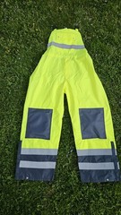 Occunomix Breathable Rain Bib Overall Pants Hi-Viz Yellow LARGE