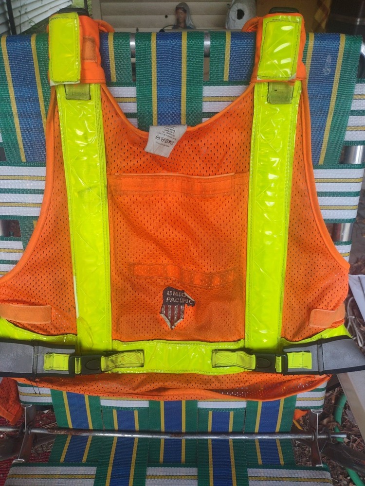 Authentic Union Pacific Railroad Safety Vest | ORR Safety | Distressed / AS-IS