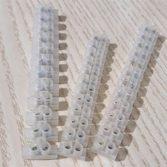 1-10pcs Terminal Block Dual Row 12-Position Screw Barrier Strip Wire Connectors