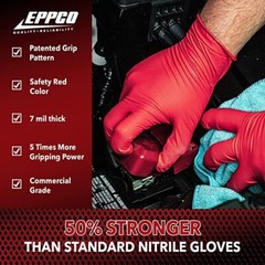 Grease Bully MDT Red Nitrile Gloves – 7MIL – 10 Boxes Per Case