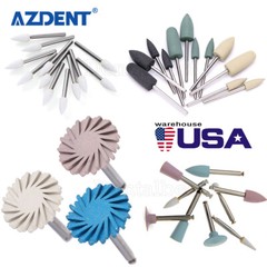 Dental Composite Polishing Kit Rubber Polisher Resin Base For Handpiece AZDENT