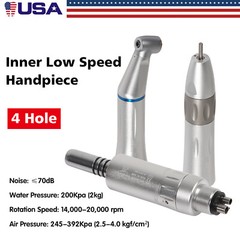 Dental Slow Low Speed Straight Handpiece Air Motor 4Holes E-type NSK STYLE WY4