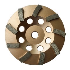 4.5″ Concrete Grinding Cup Wheels 9 Diamond Abrasive Seg 5/8″-11 Arbor