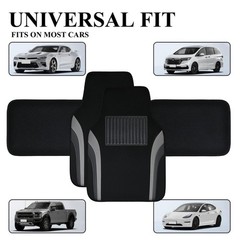 CAR PASS Leather Waterproof Car Floor Mats Set of 4 – Universal Fit