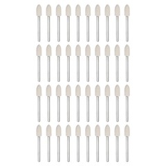 40pcs Wool Felt Mounted Mandrel 6mm x 15mm 1/8 Inch Shank Conical Bits