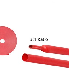 10ft 3:1 Ratio Heat Shrink Tubing Dual Wall Adhesive Glue Lined Φ1/4″ (6.4mm) US