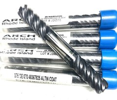 ARCH 3/8 5FL Double End Corner Radius End Mill .07R Solid Carbide AlTiN NEW