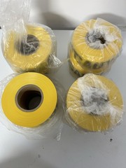 8 PACK! Barricade CAUTION Tape Yellow 3″ 1000ft Non Adhesive 3mil 8000 FEET NEW
