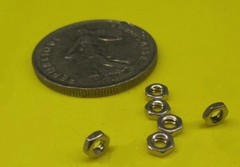 18-8 Stainless Steel Hex Nut RH, 4-40 x 3/16″ W x 1/16″ H, 300 pcs