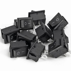 10Pcs Snap-In Rocker Switch ON/OFF 2 Pin SPST 125V 250V Car Boat