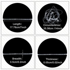 50 Pieces Large Rubber Bands for Trash Can Elastic Silicone Bands Heavy Duty …