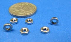 18-8 Stainless Steel Hex Nut RH, 4-40 x 3/16″ W x 1/16″ H, 300 pcs