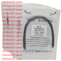 10 Packs Dental Orthodontic Super Elastic Niti Arch Wires Rectangular Natural