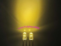 3mm Flangeless Red Yellow Blue Green White Warm Orange UV Pink Water Clear LED