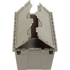 Global Industrial Distribution Container With Hinged Lid 21-7/8×15-1/4×12-7/8