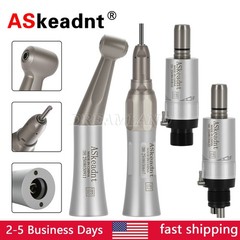 NSK Style Dental Slow Low Speed Handpiece Straight Contra Angle Air Motor 4Hole