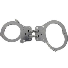 Peerless Model 801C Hinge-Linked Handcuffs & Keys 801N Cuffs, Nickel