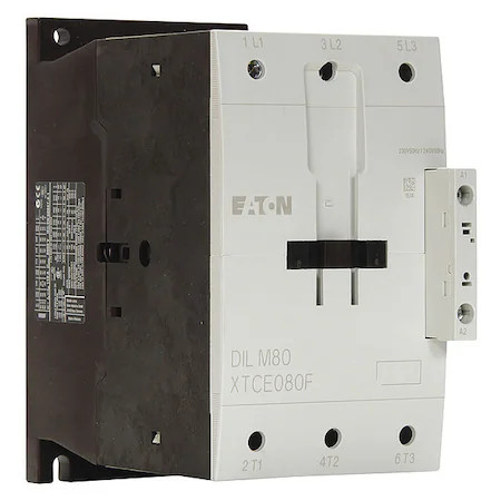 Eaton Xtce080f00a Iec Magnetic Contactor, No Auxiliary Contacts, 120V Ac, 3 P,