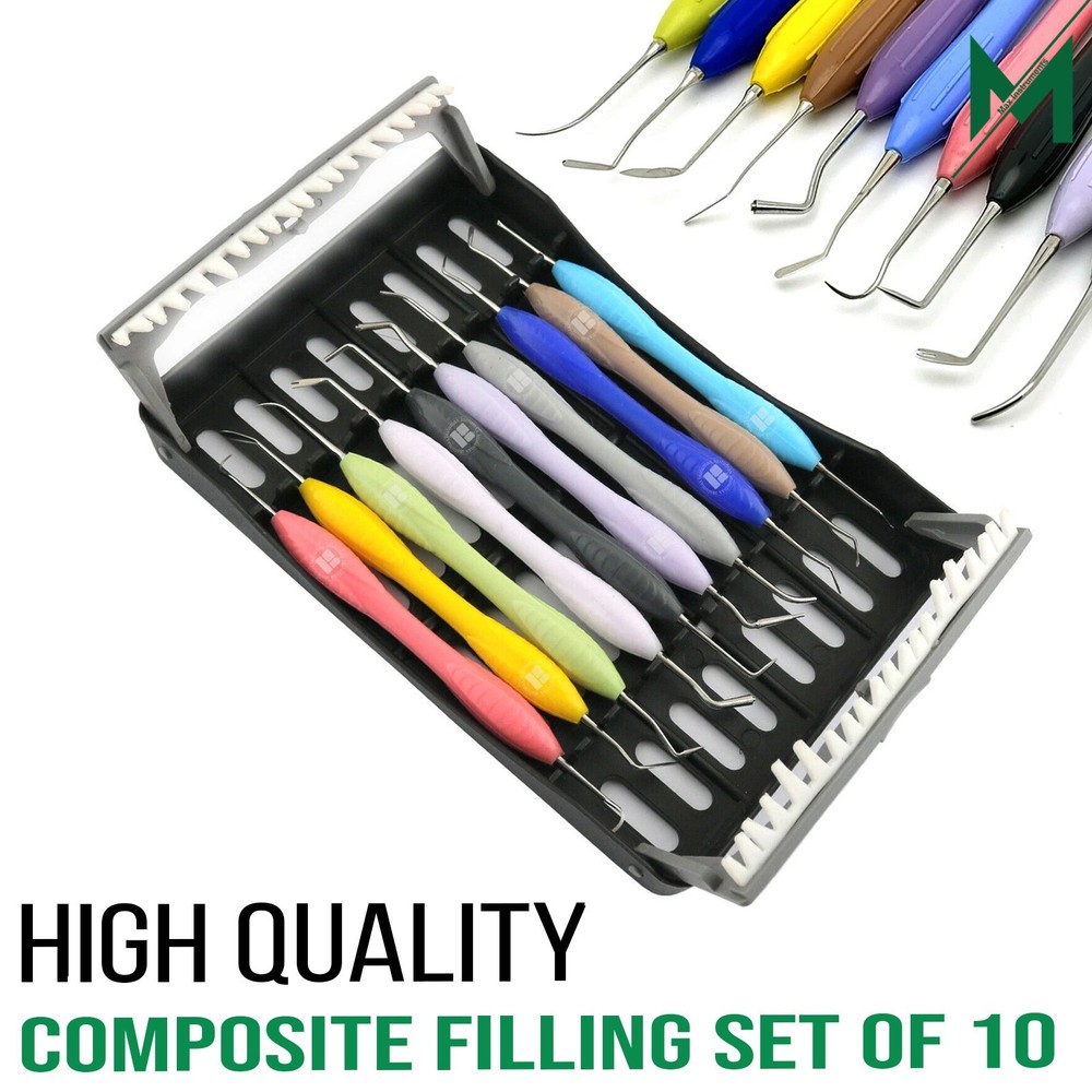 Dental Composite Resin Filling Spatulas Aesthetic Restoration Instruments set