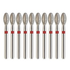 Dental Diamond Bur Football Egg 368/023F 379/023F Fine Grit Red FG High Speed