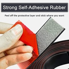 Adhesive Rubber Strips with Adhesive Backing Self Stick Neoprene Solid Rubber.