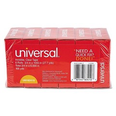 INVISIBLE TAPE 3/4×1000″ 6pak Dispenser Refill scotch universal impression clear
