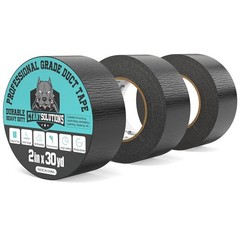 3 Pack Heavy Duty Duct Tape 2″ x 30 Yds Per Roll (90 Yds Total) Gray Waterproof