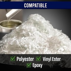 1/4″ fiberglass chopped strands 2lbs