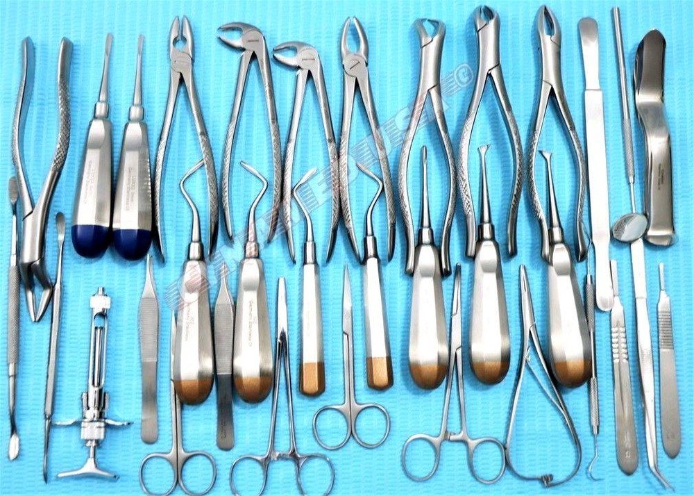 74 EA PREMIUM GERMAN DENTAL SURGERY EXTRACTING ELEVATORS FORCEPS INSTRUMENT SET