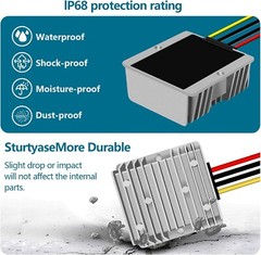 DC 12V to 19V 6A 8A 10A Step Up Voltage Regulator Power Converter Transformer