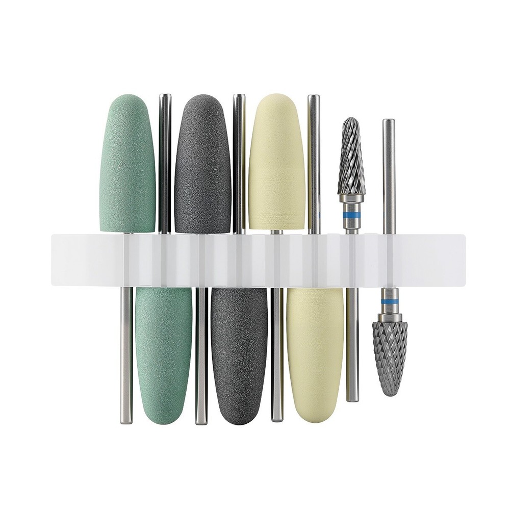 8 pcs Dental Silicone Polishers Polishing Burs Resin Base Acrylic kit HP 2.35mm