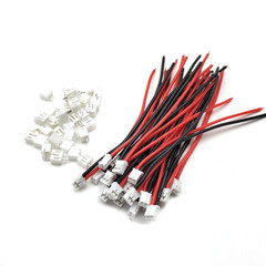 20 Sets Mini Micro JST-PH 2.0Mm 2 Pin Male Connector with 10Cm Silicone Wire Cab