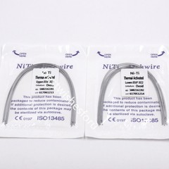 Heat Thermal Activated Rectangular Niti Wire Arch Ovoid Form Upper Lower All