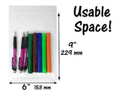 100 Pack 2 Mil, Clear ZipLock Bags, 2×3, 3×4, 4×6 Resealable Jewelry Zipper NEW