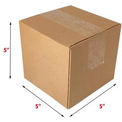 100 5x5x5 Cardboard Paper Boxes Mailing Packing Shipping Box Corrugated Carton