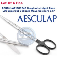 AESCULAP BC924R Surgical straight Face Lift Supercut Delicate Mayo Scissors 6.5″