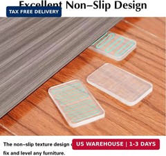 8 Pcs Table Wedge Clear Shim, Plastic Shims Levelers Adjustable Blocks Furniture