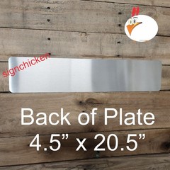 1 European License Plate Blank, For sublimation, white front, .025″ thick