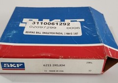 *NEW SURPLUS* SKF 6211 2RSJEM Single Row Ball Bearing 6211-2RS1/C3GJN + Warranty