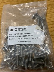 50 pcs. Stainless T-27 10-24 x .7″ button head tamper resistant screws