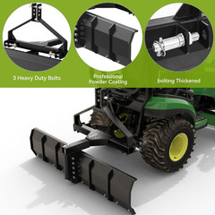 52″ Heavy Duty 3-Point Grading Blade Scraper for CAT 1 Tractors
