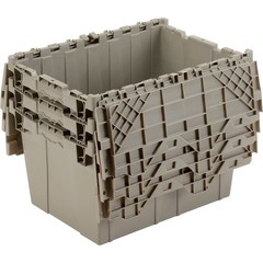 Global Industrial Distribution Container With Hinged Lid 21-7/8×15-1/4×12-7/8