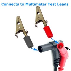 Multimeter Test Leads for Fluke Meter Electrical Alligator Clip Probes 1000V 20A
