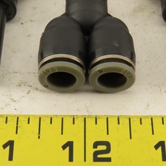 5/16″ Male Stem x 5/16″ Push To Connect Tube Nylon Wye Y Fittings Lot Of 3